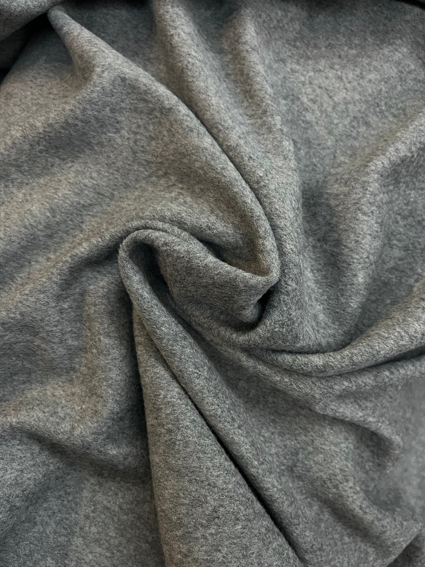 Italian Designer Wool Cashmere - Heather Grey