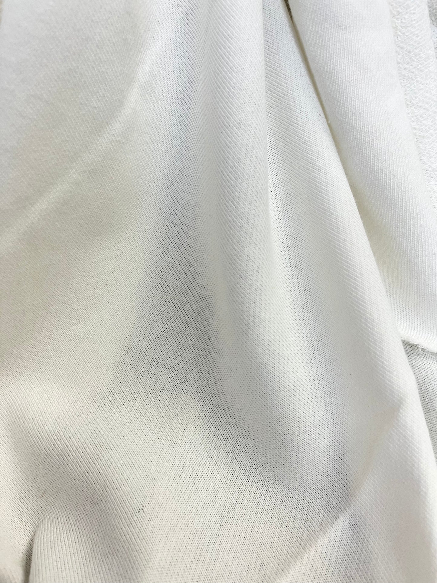 Cotton French Terry - Ivory White