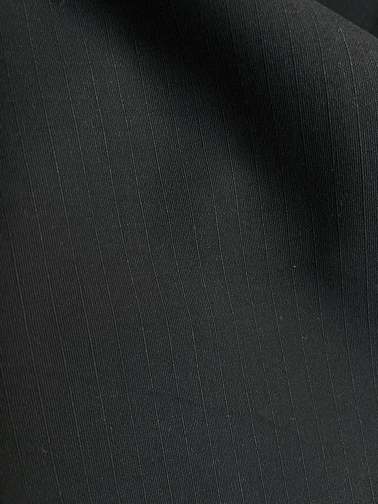 Heavy Weight Textured Cotton - Jet Black