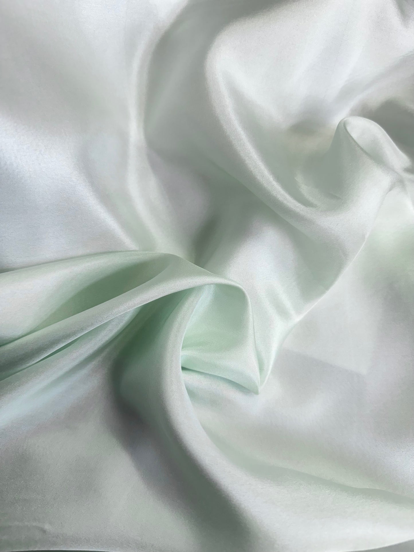 100% Silk Habotai Lining - Light Seafoam