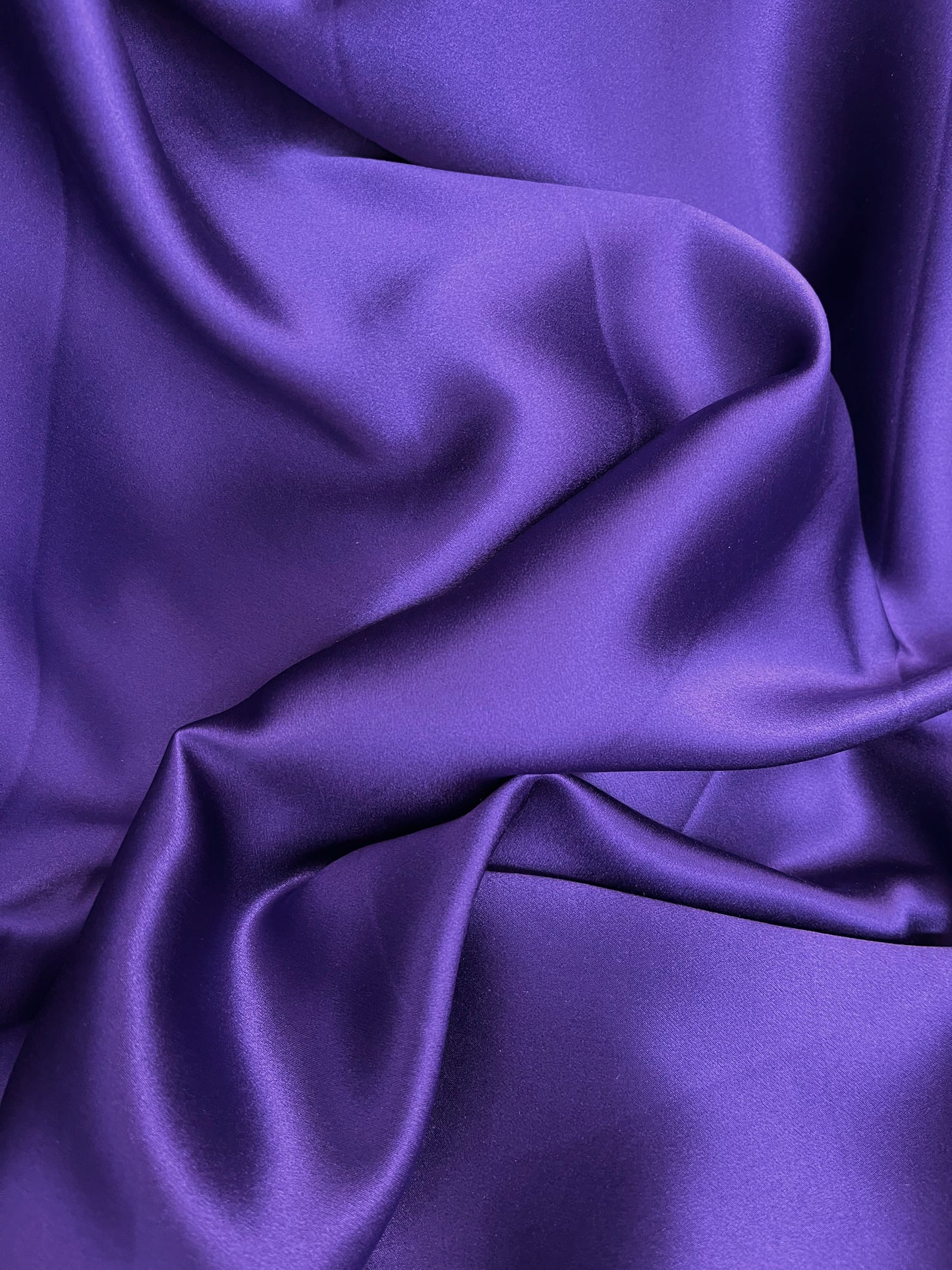 Silk Charmeuse Wide - Royal Purple - 19mm Designer