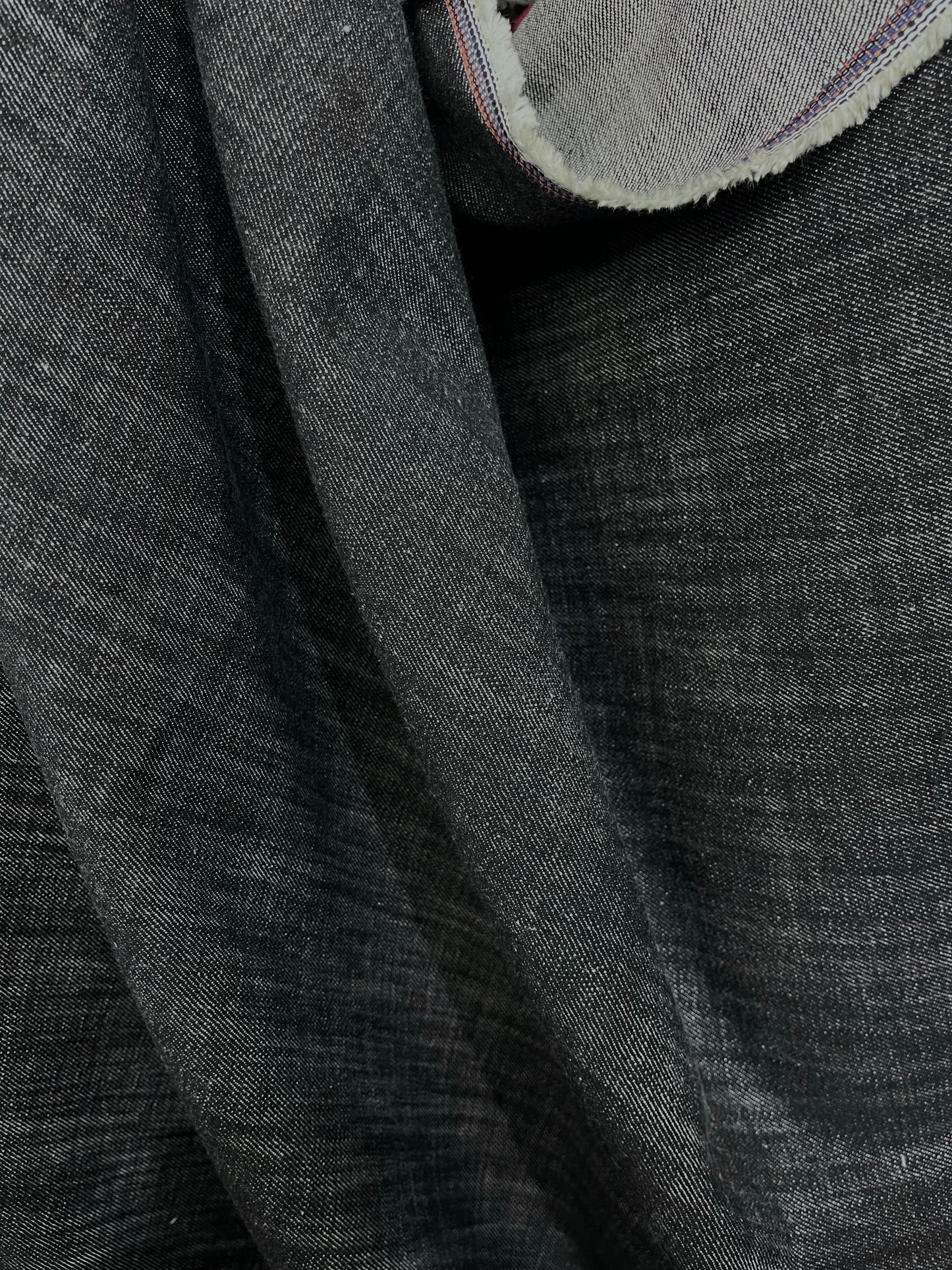 Cotton Denim - Charcoal Blue