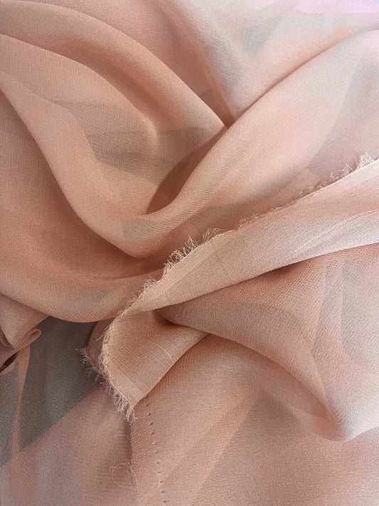 Silk Chiffon Wide - Blush Pink