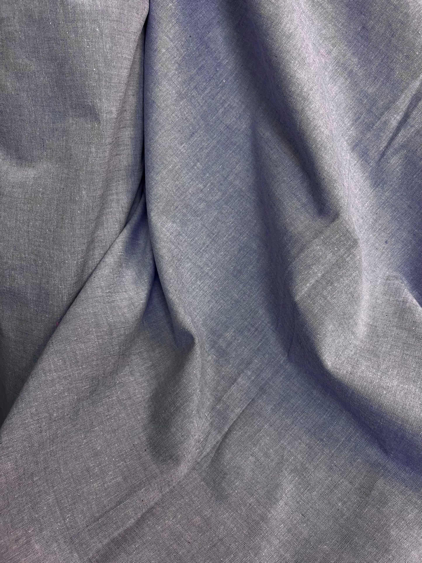 Cotton Chambray - Periwinkle Blue