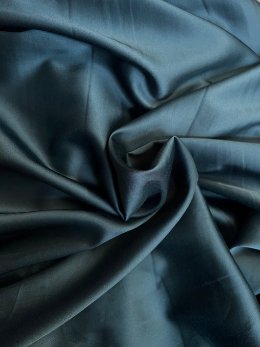 Spanish Stretch Rayon Satin - Deep Teal