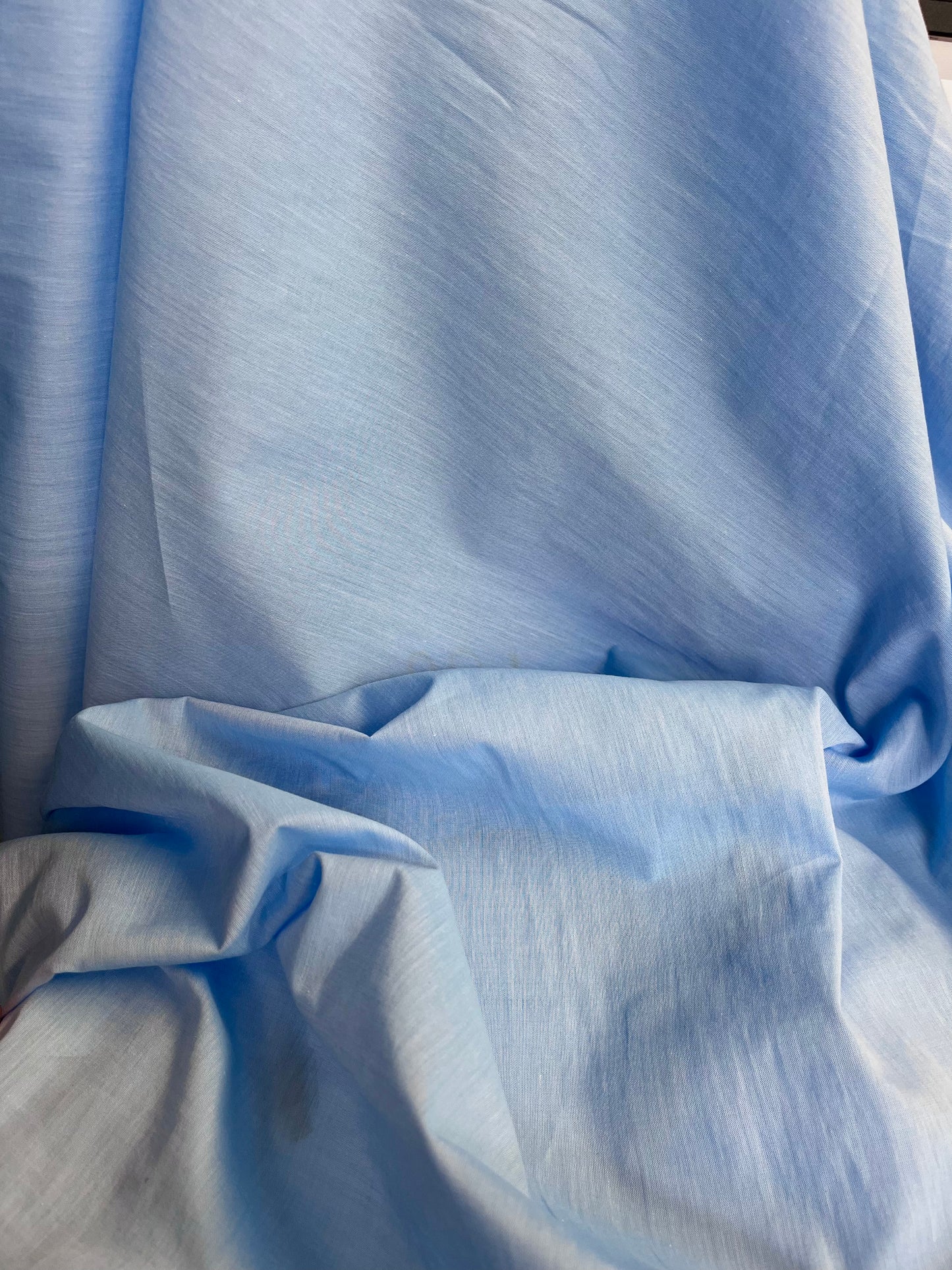 Italian Cotton Shirting - Sky Blue