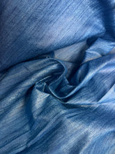 Raw Silk Ghicha - Indigo Blue
