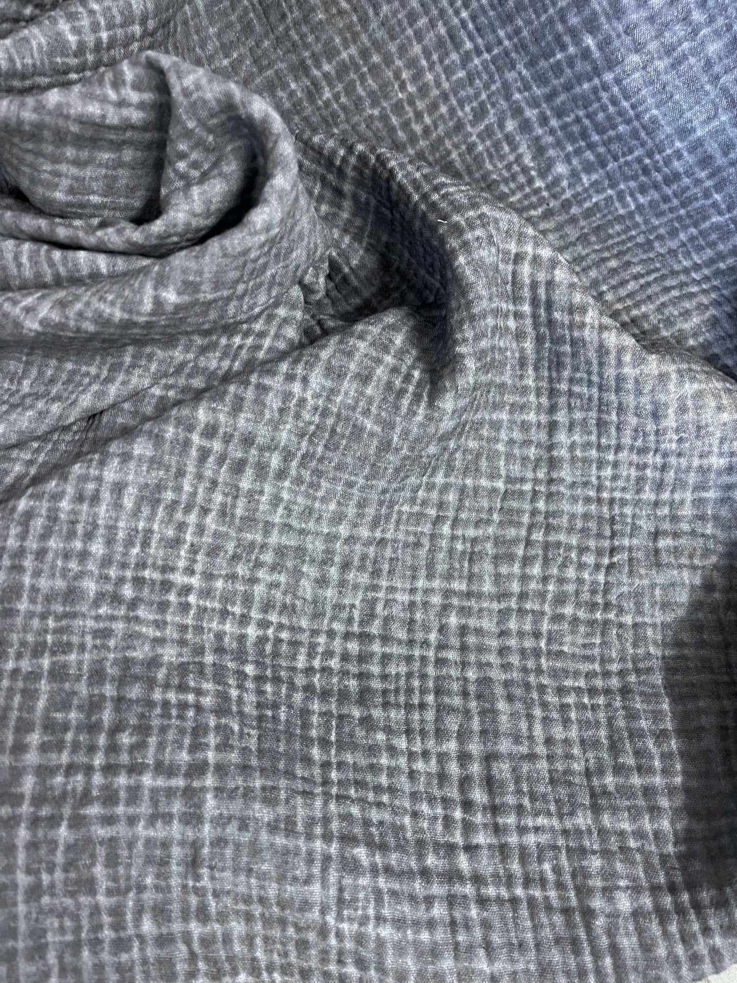 Double Gauze - 100% Cotton - Washed Indigo
