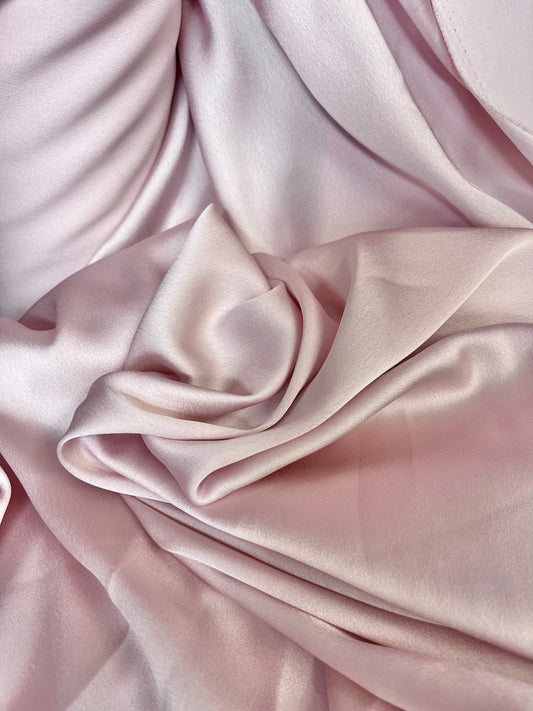 Light Weight Stretch Poly Satin - Pastel Peach