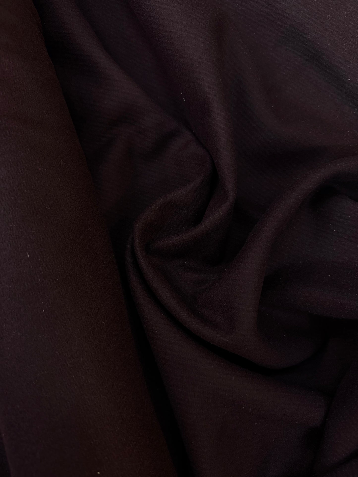 Heritage Label - Italian Melton Twill Wool - Burgundy