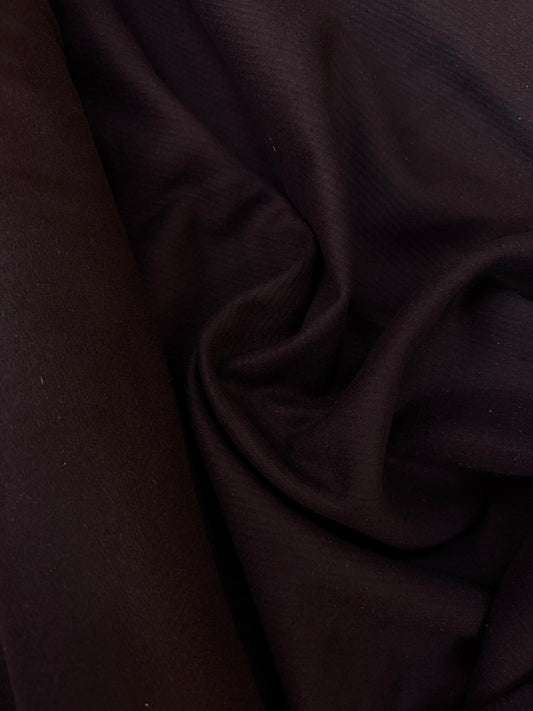 Heritage Label - Italian Melton Twill Wool - Burgundy
