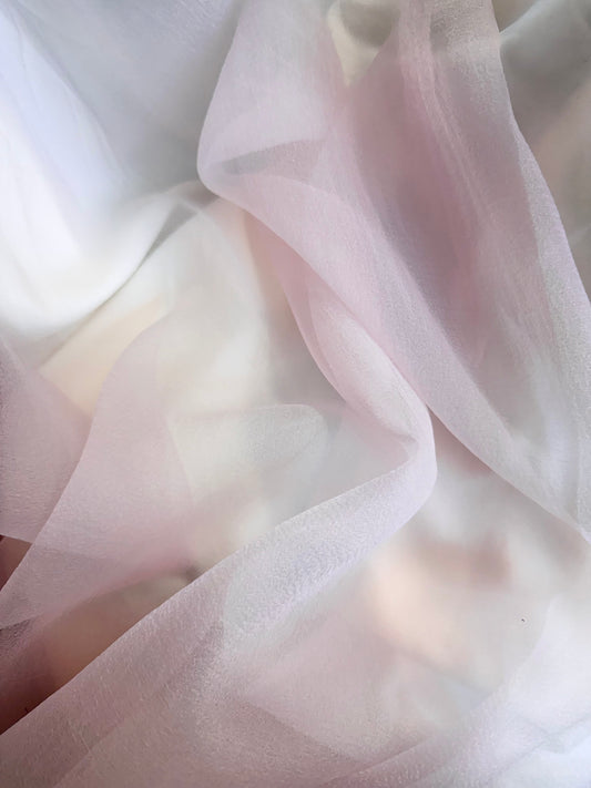 Textured Japanese Poly Organza - Light Pink