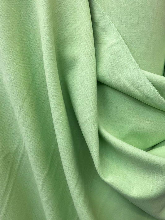 Italian Fine Textured Wool Crepe - Grasshopper Green
