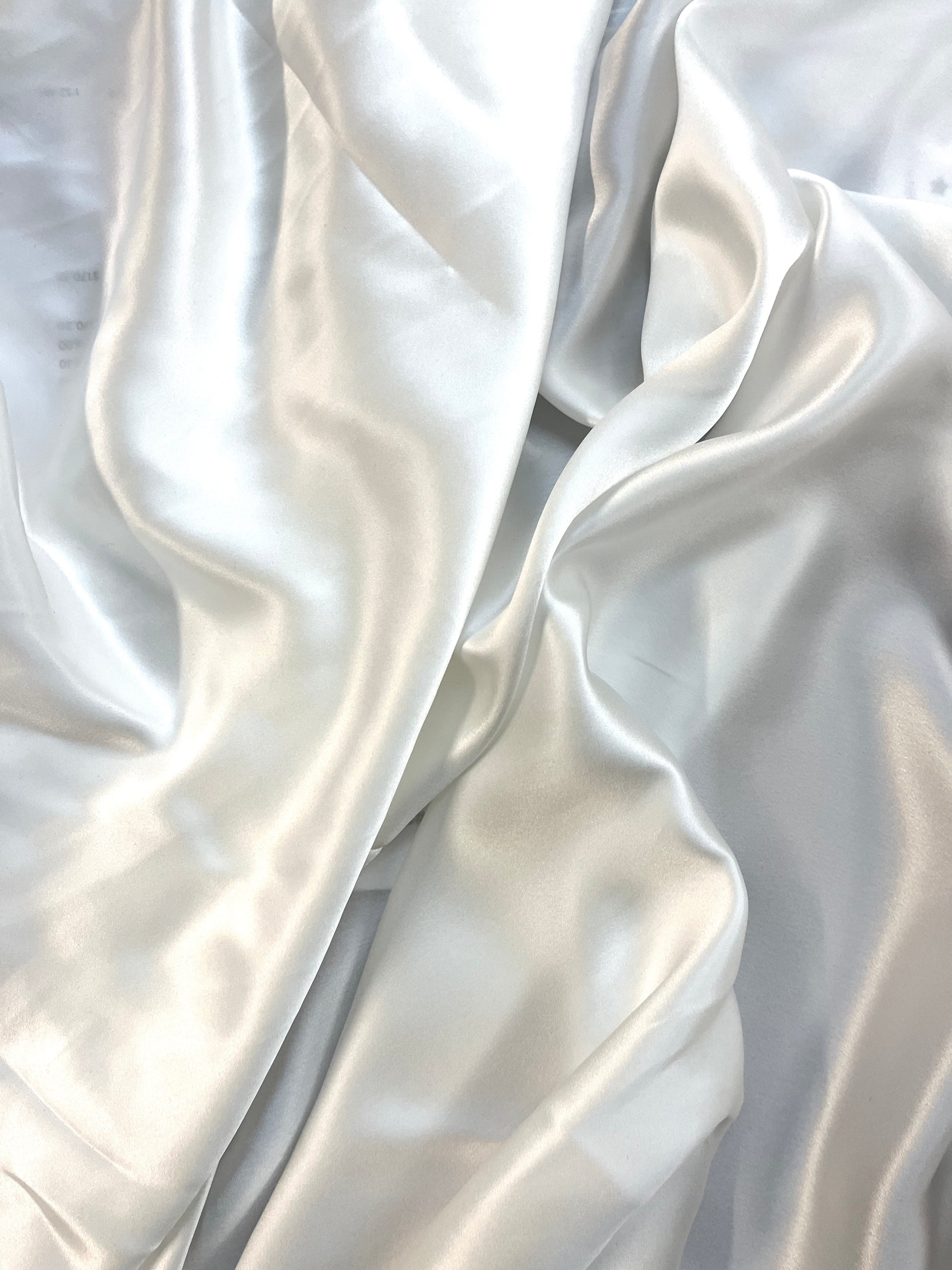 Silk Charmeuse Bridal White 19mm Designer metrotextilesnyc