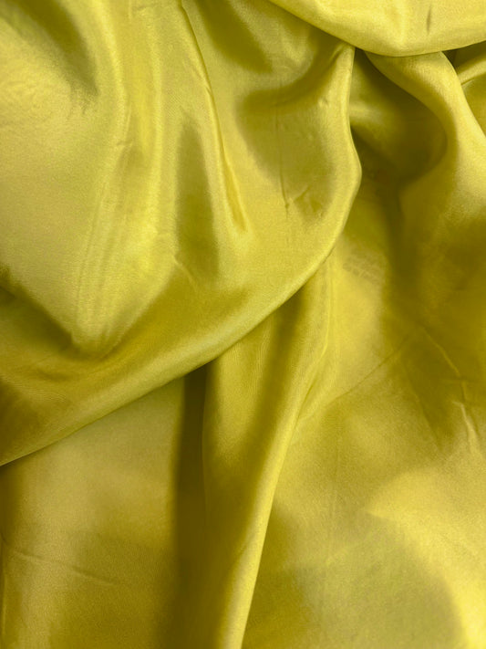 100 % Silk Wide Habotai Lining - Chartreuse Green