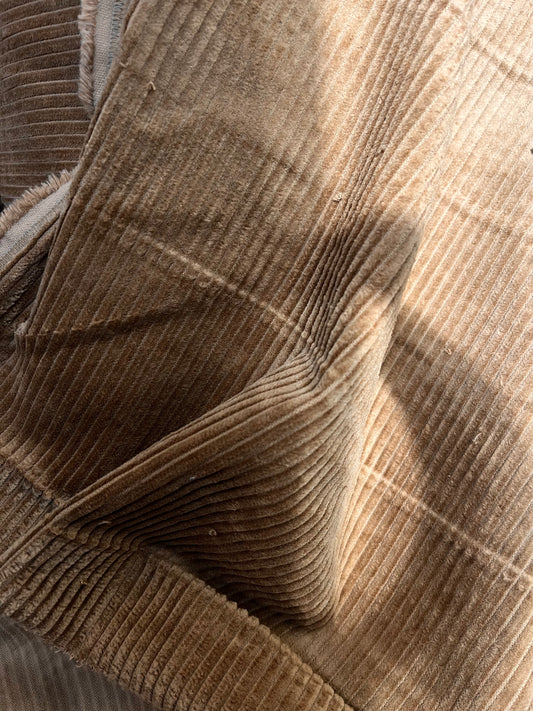 100% Cotton Corduroy - Wide Wale - Teddy Brown