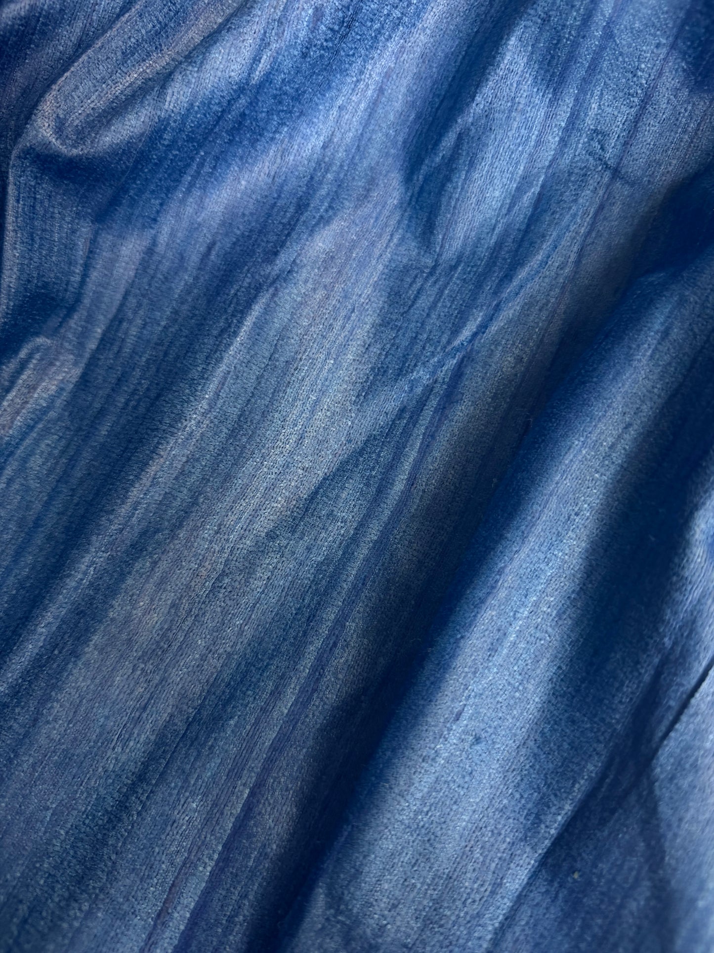 Raw Silk Ghicha - Indigo Blue
