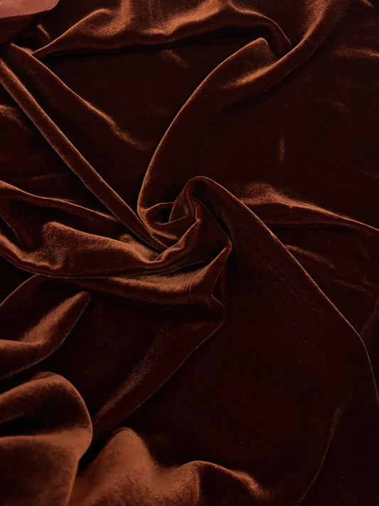 Silk Velvet - Sienna Brown