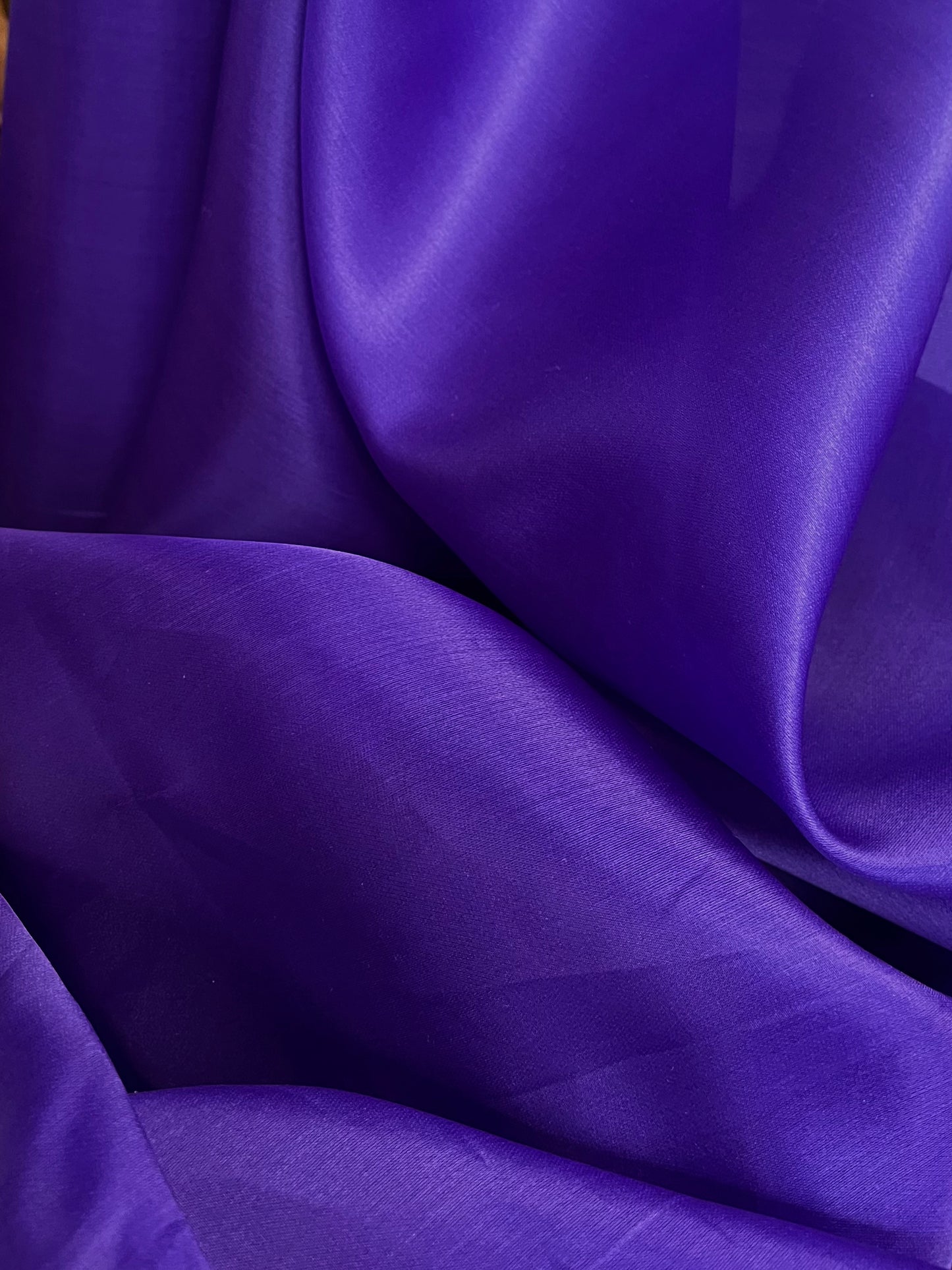 Silk Organza - Satin Face - Royal Purple