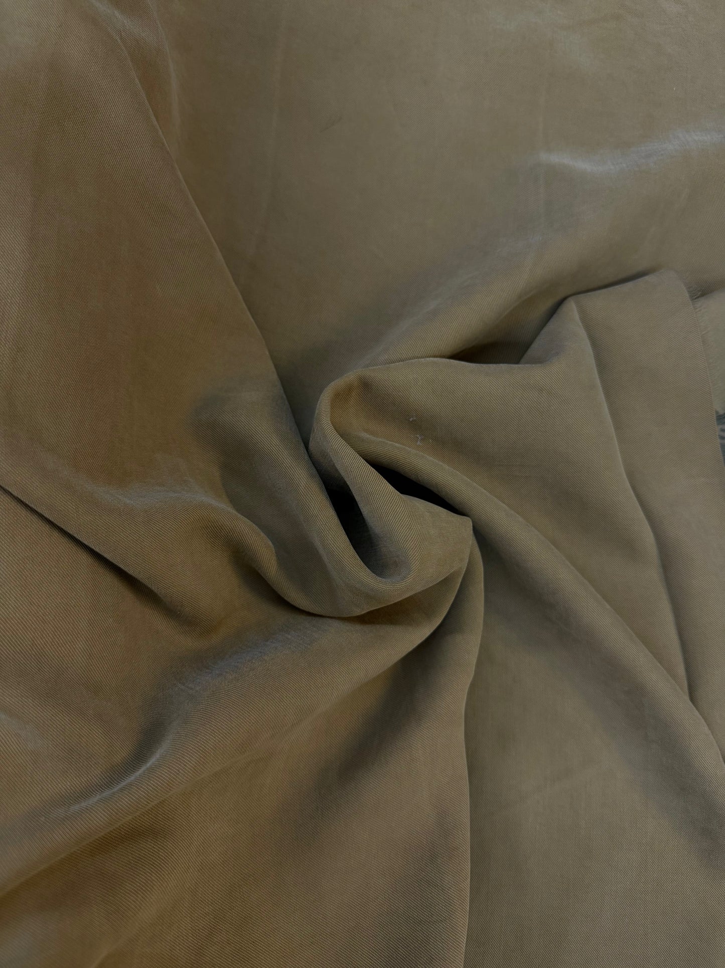 Fine Twill Viscose - Dark Khaki