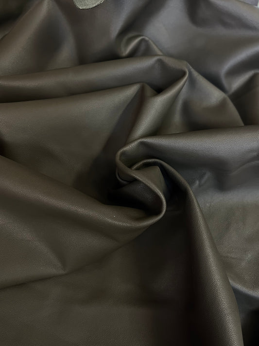 Designer Genuine Leather - Army Green