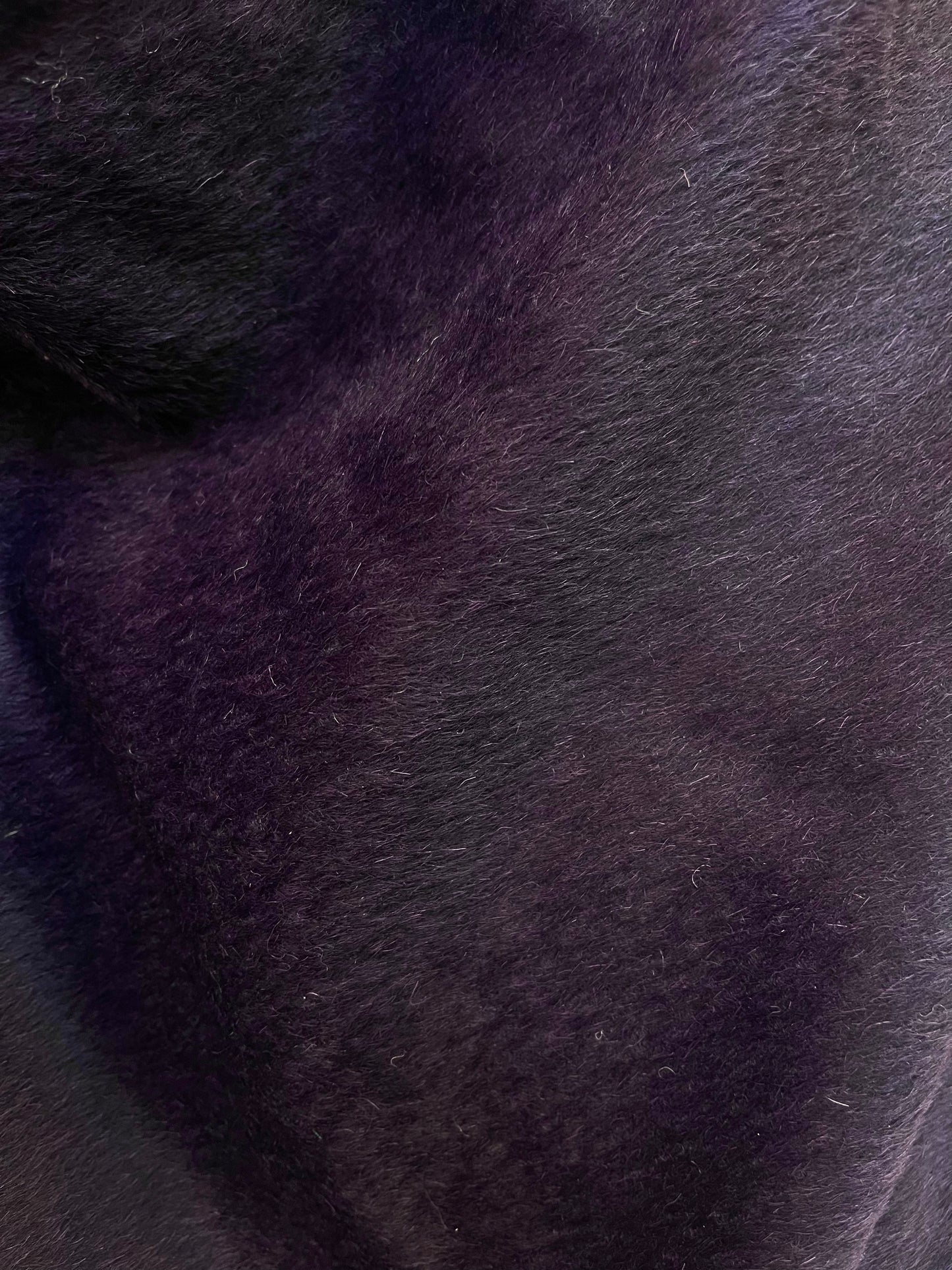 Italian Designer Alpaca Wool - Aubergine Purple