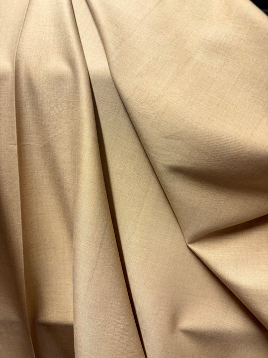 Stretch Poly Rayon Suiting - Camel Beige