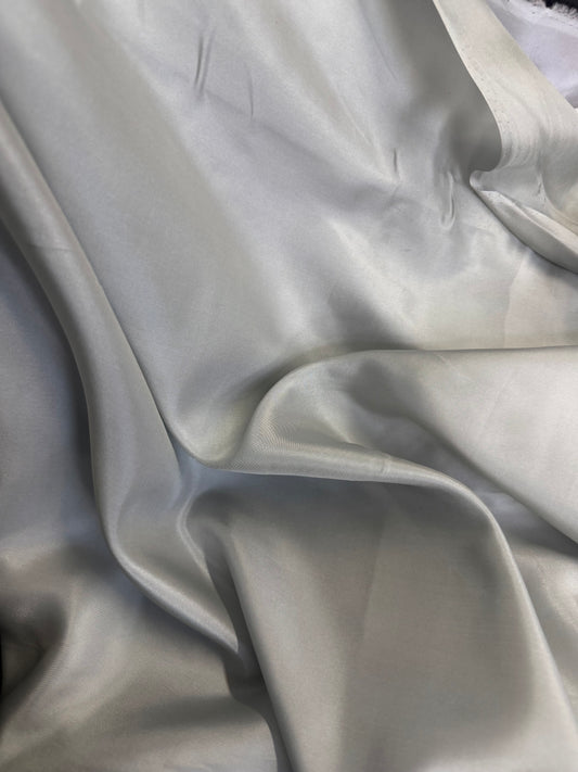 100 % Silk Wide Habotai Lining - Blue Grey