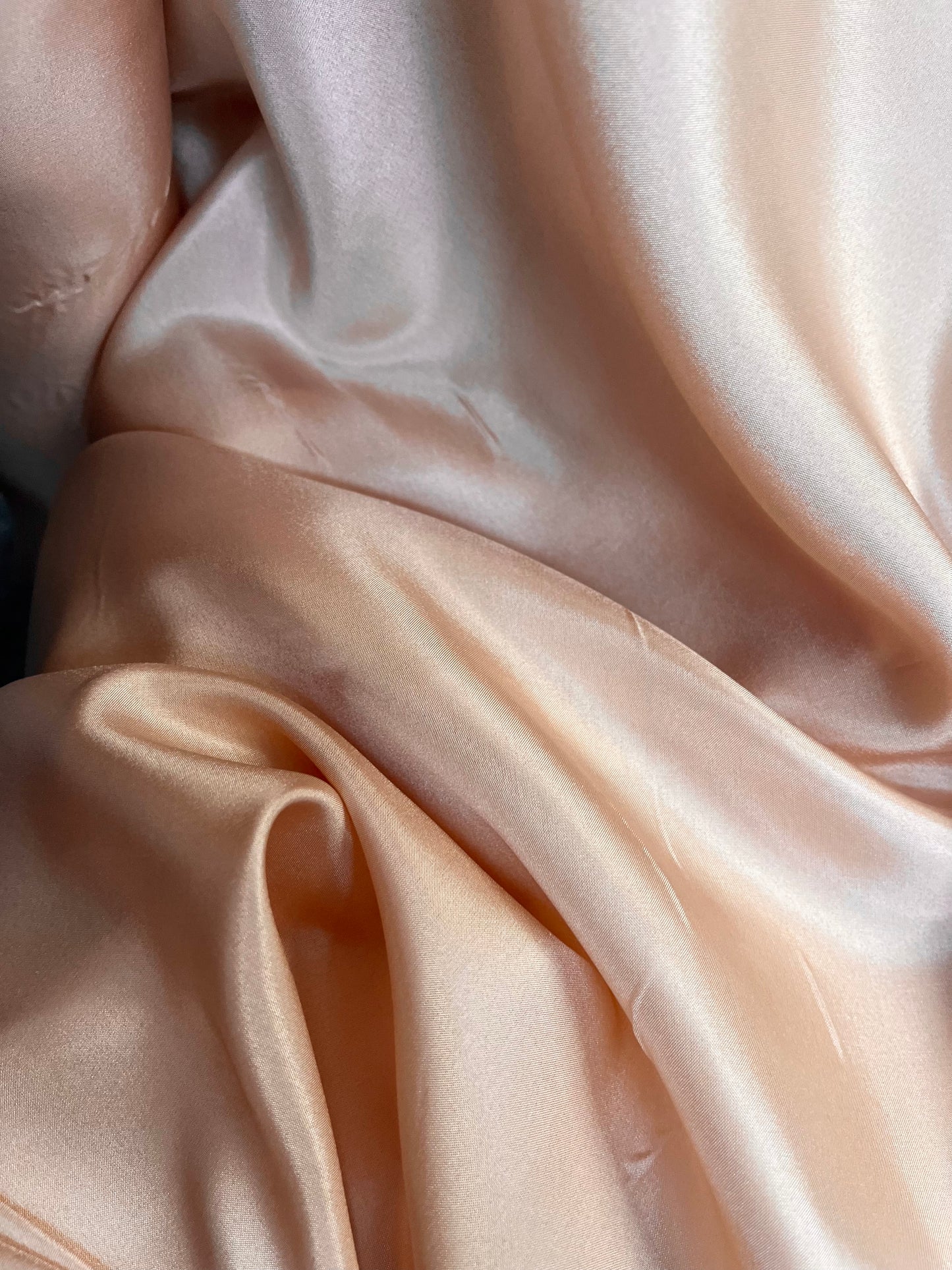 Silk Habotai Lining - Neutral Peach