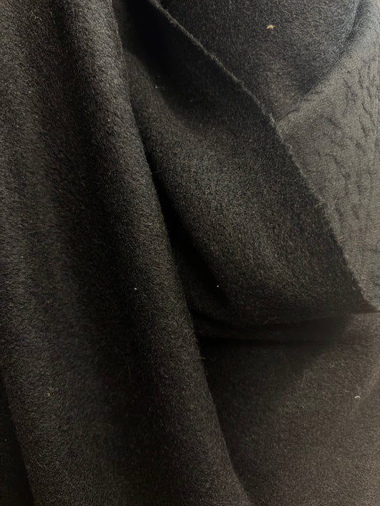 Heritage Label - Italian Curly Textured Wool Blend - Black