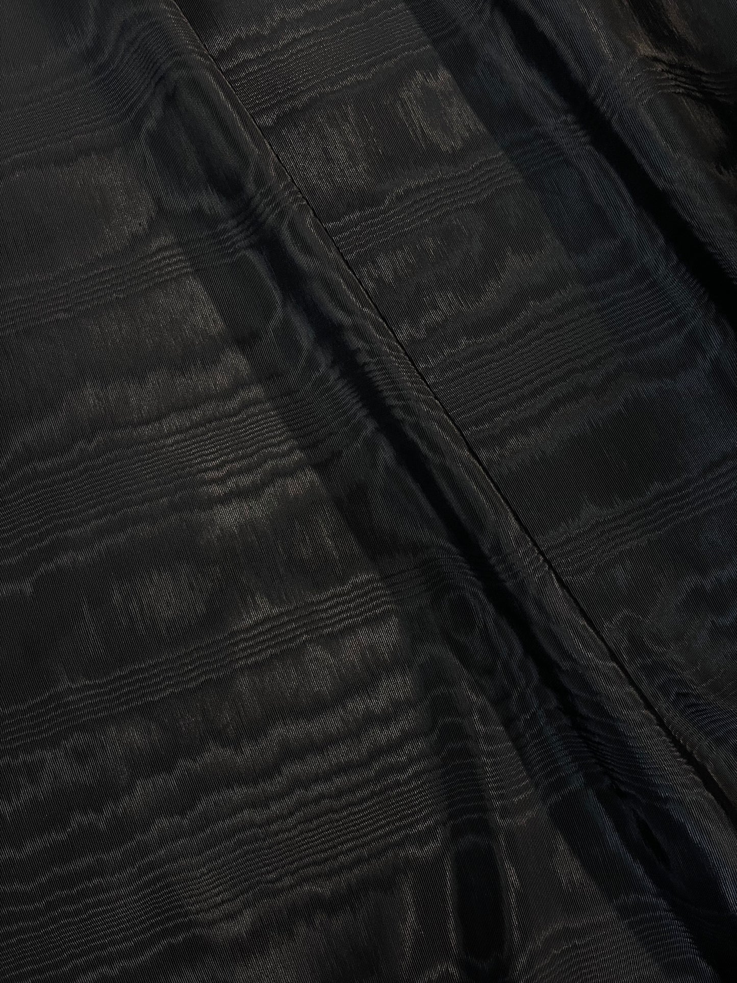 Cotton Moire - Jet Black