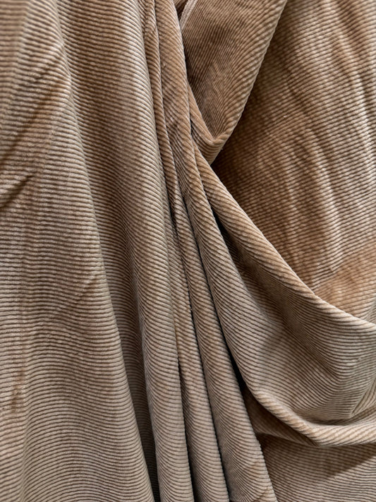 Italian Stretch Corduroy - Teddy Brown
