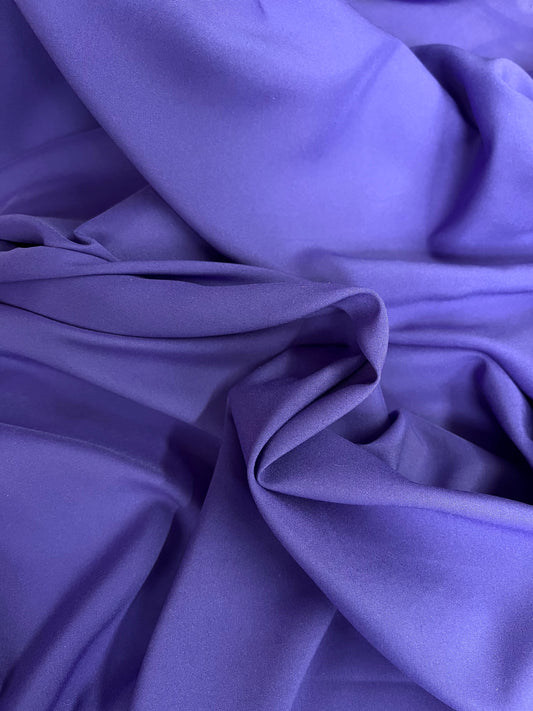 Designer Lightweight Stretch Lining - Blue Iris