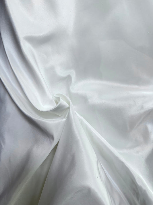 Silk Taffeta Wide - Bright White