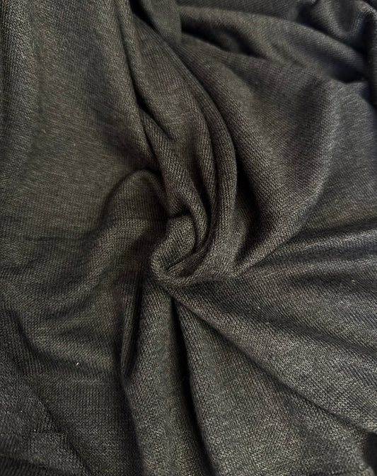 Textured Sweater Knit - Jet Black