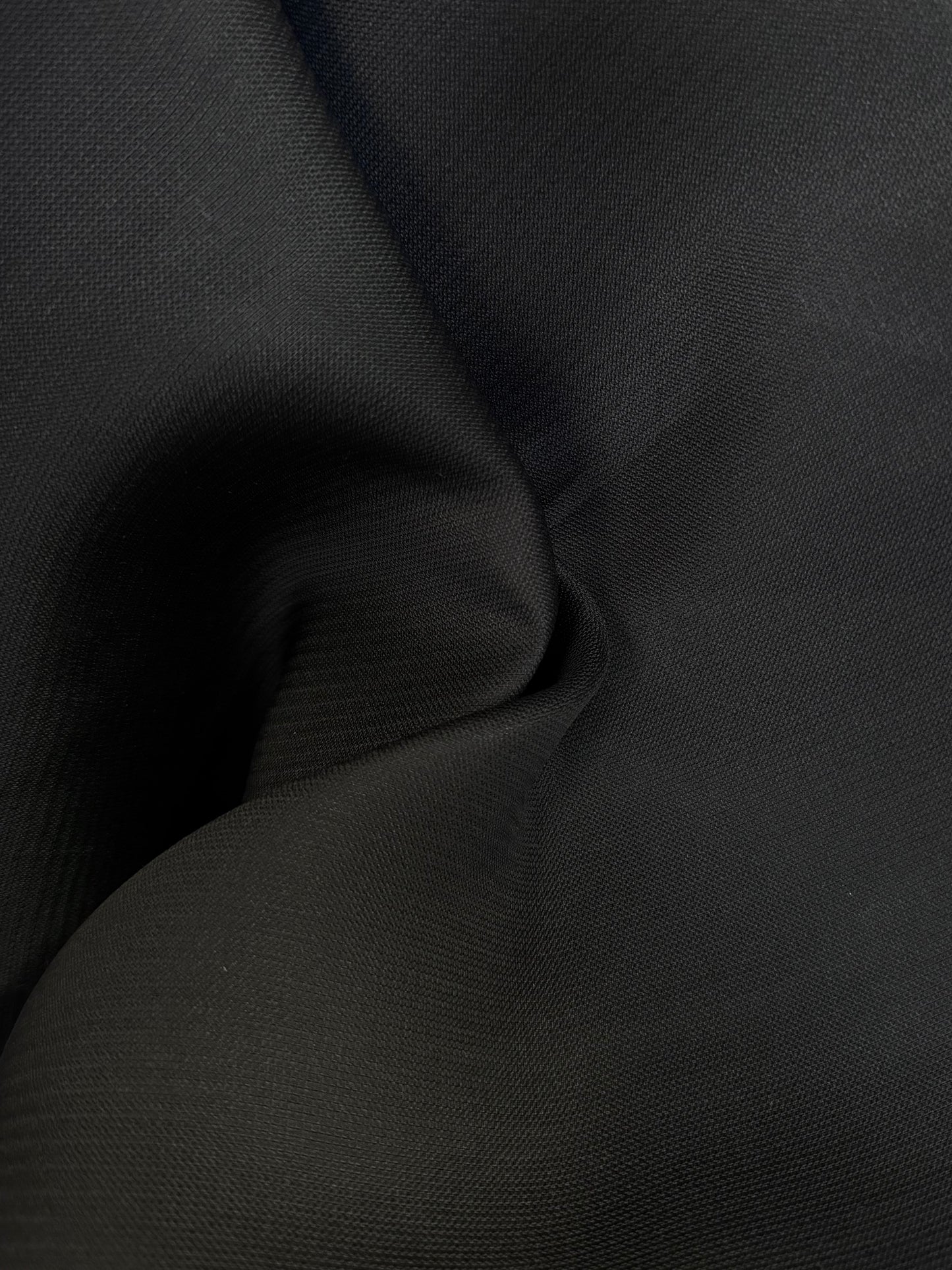 Silk Gazar - Loose Weave - Jet Black