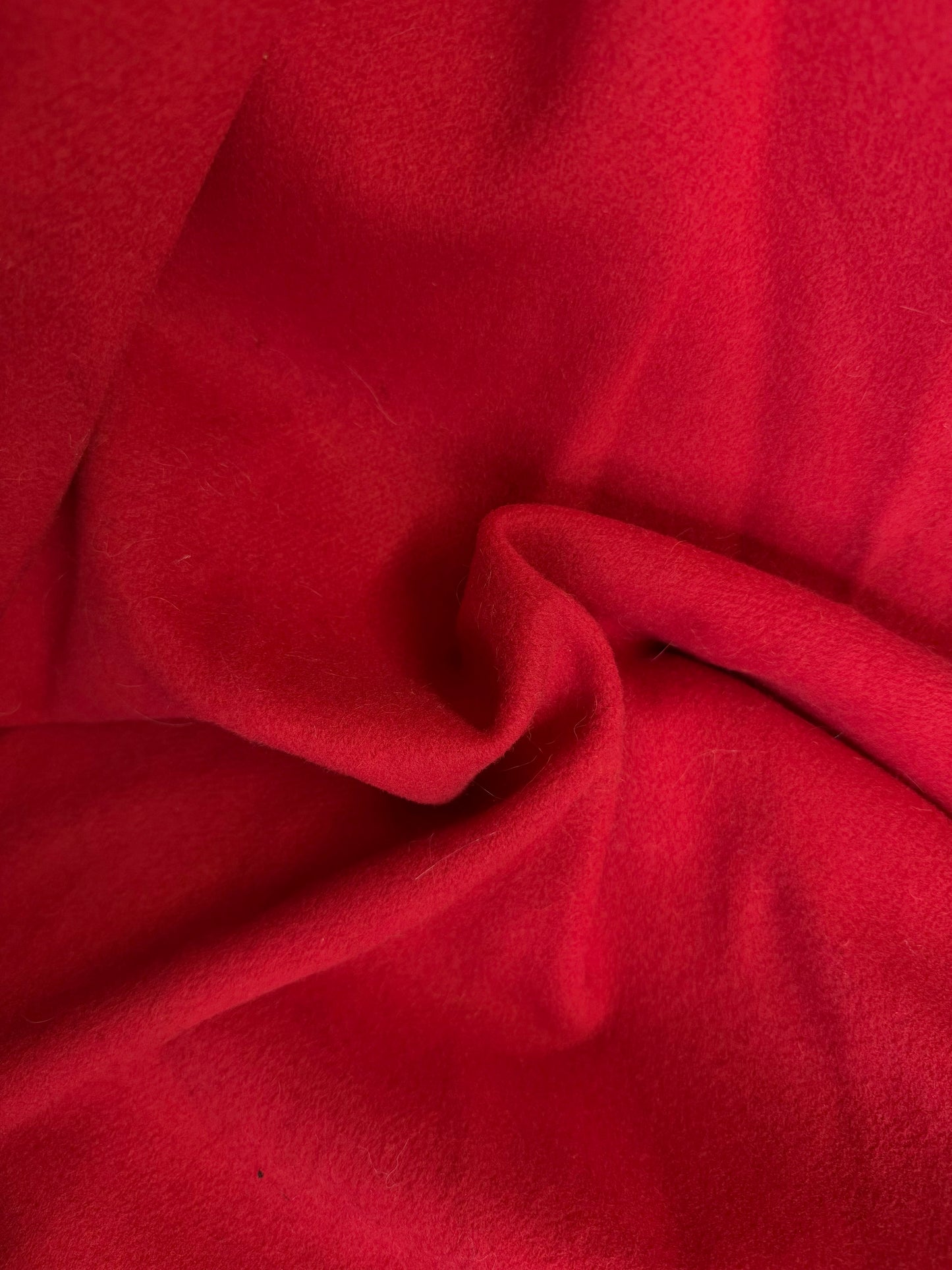 Melton Wool - Lipstick Red