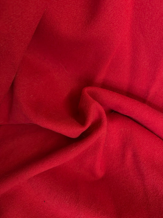 Melton Wool - Lipstick Red