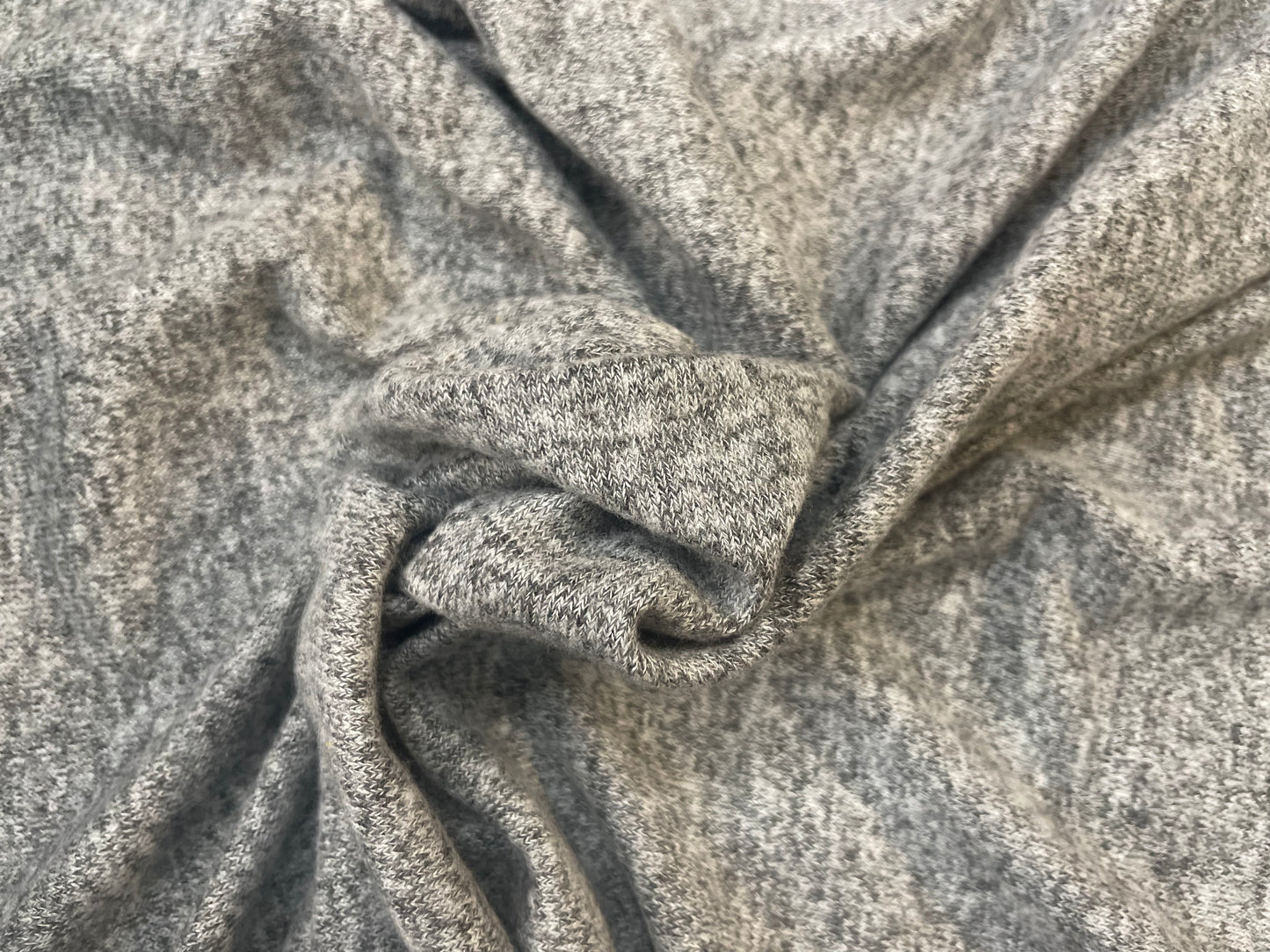 Rayon Sweater Knit - Heathered Grey