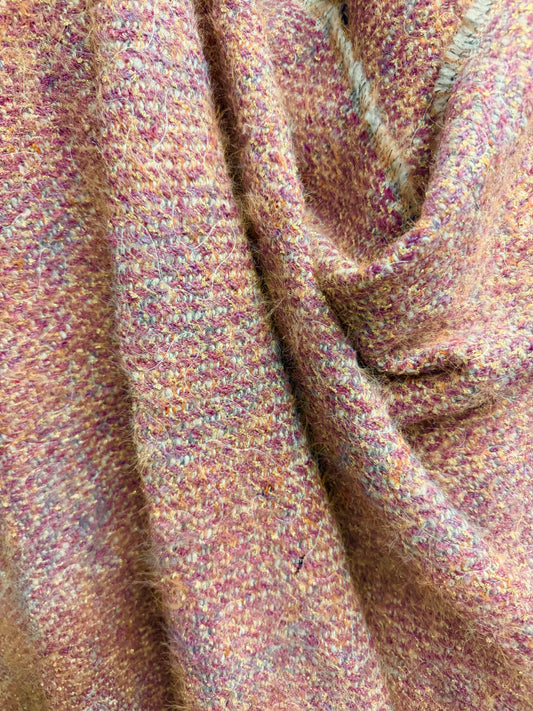 American Heritage - Wool Blend Boucle - Lurex Gold, Pink & Beige