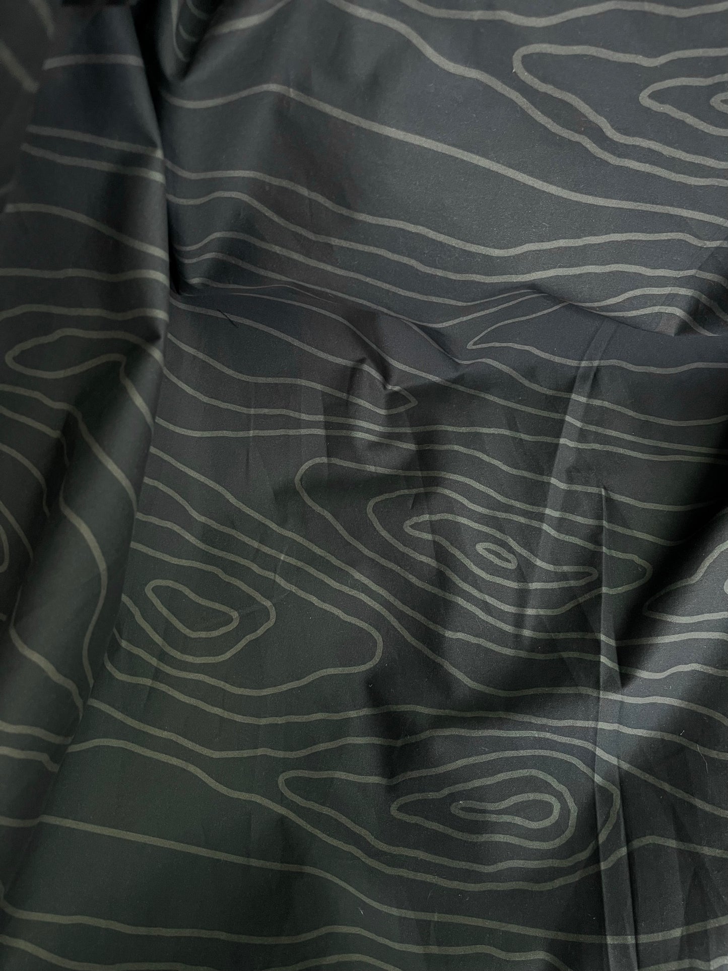 Woodgrain Printed Cotton - Dark Green & Light Green