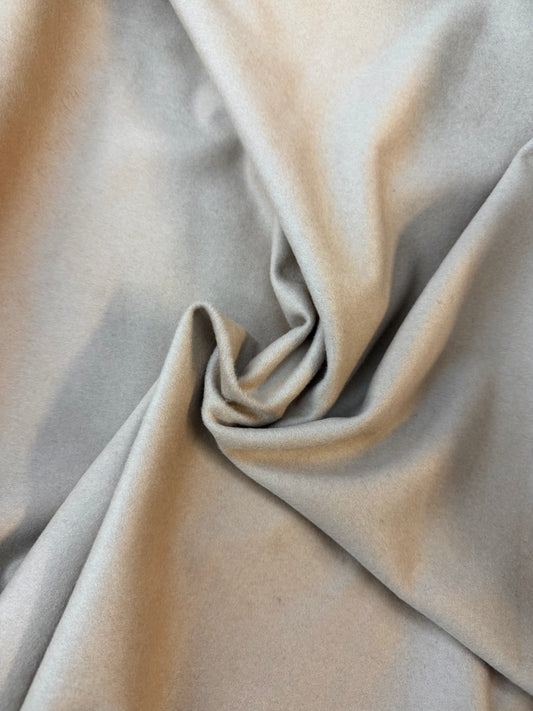 Italian Melton Wool - Camel Beige
