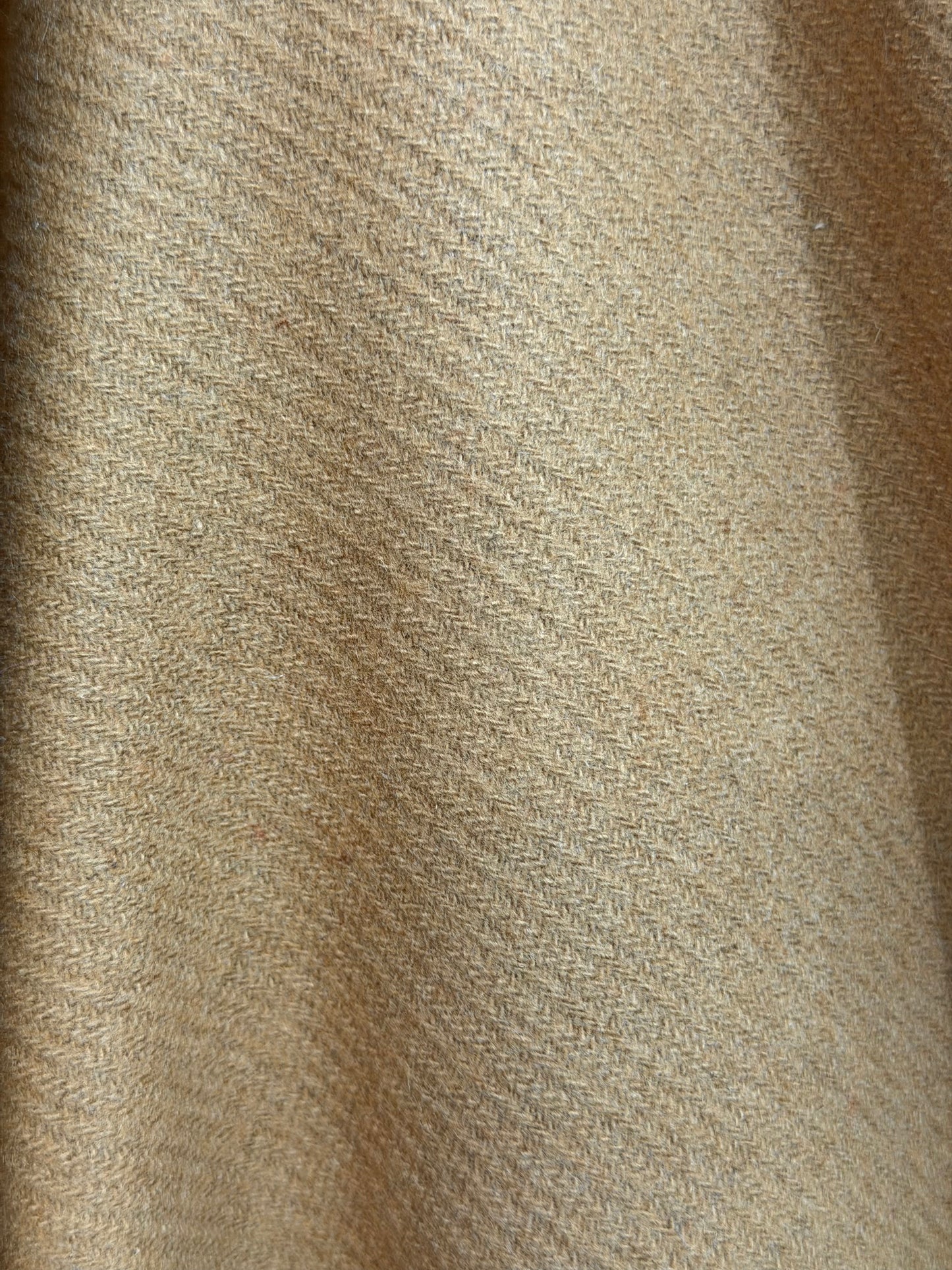 Heritage Label - Italian Melton Twill Wool - Camel Tan