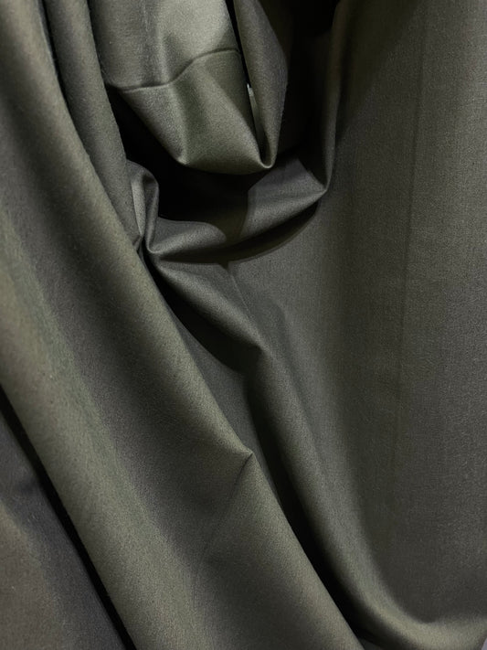 Heavy Weight Cotton Sateen - Olive Green