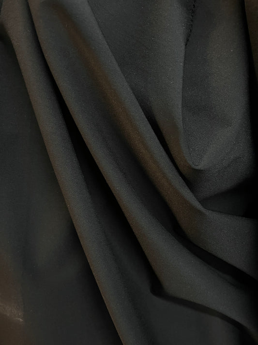 Medium Weight Poly / Cotton Twill - Jet Black