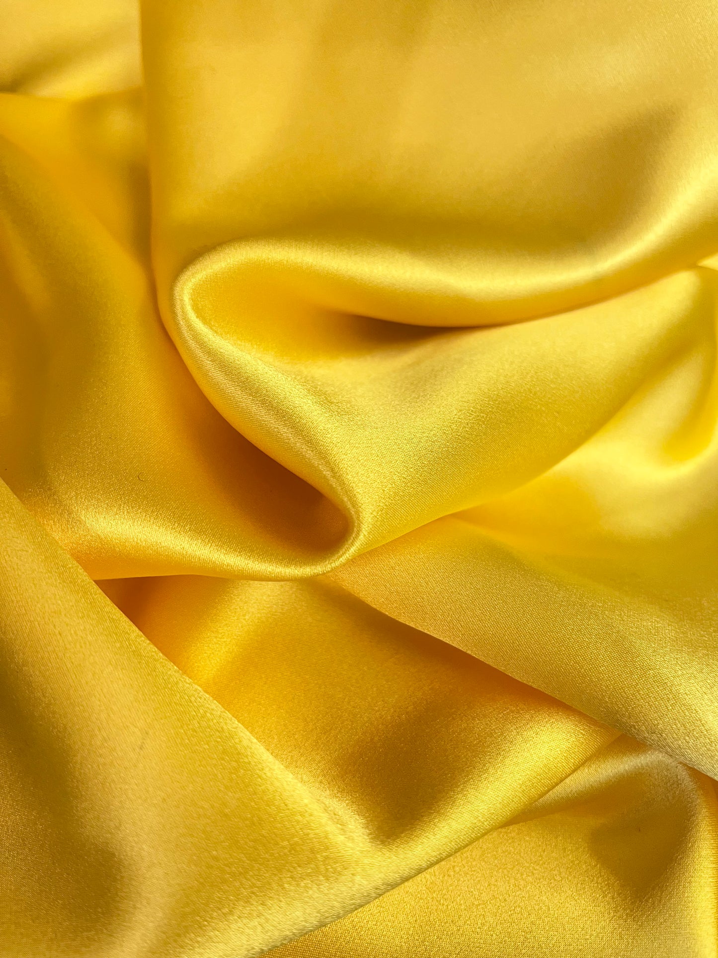 Silk Charmeuse - Sunshine Yellow - 19mm Designer