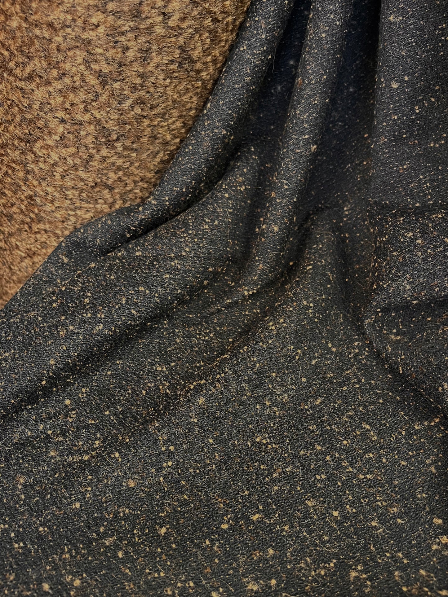 Italian Textured Alpaca Wool - Mocha Brown