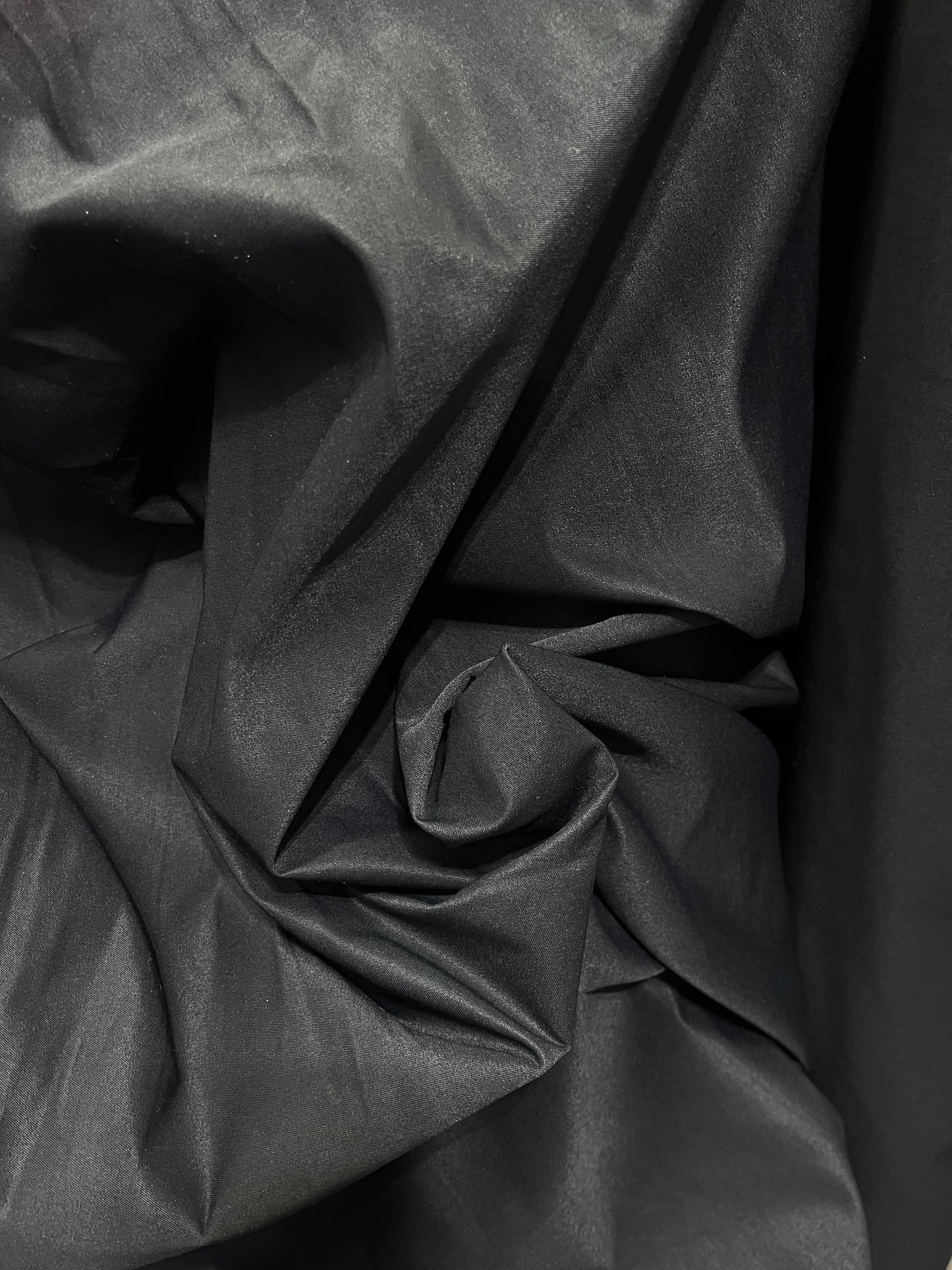 Medium Weight Poly Cotton - Black