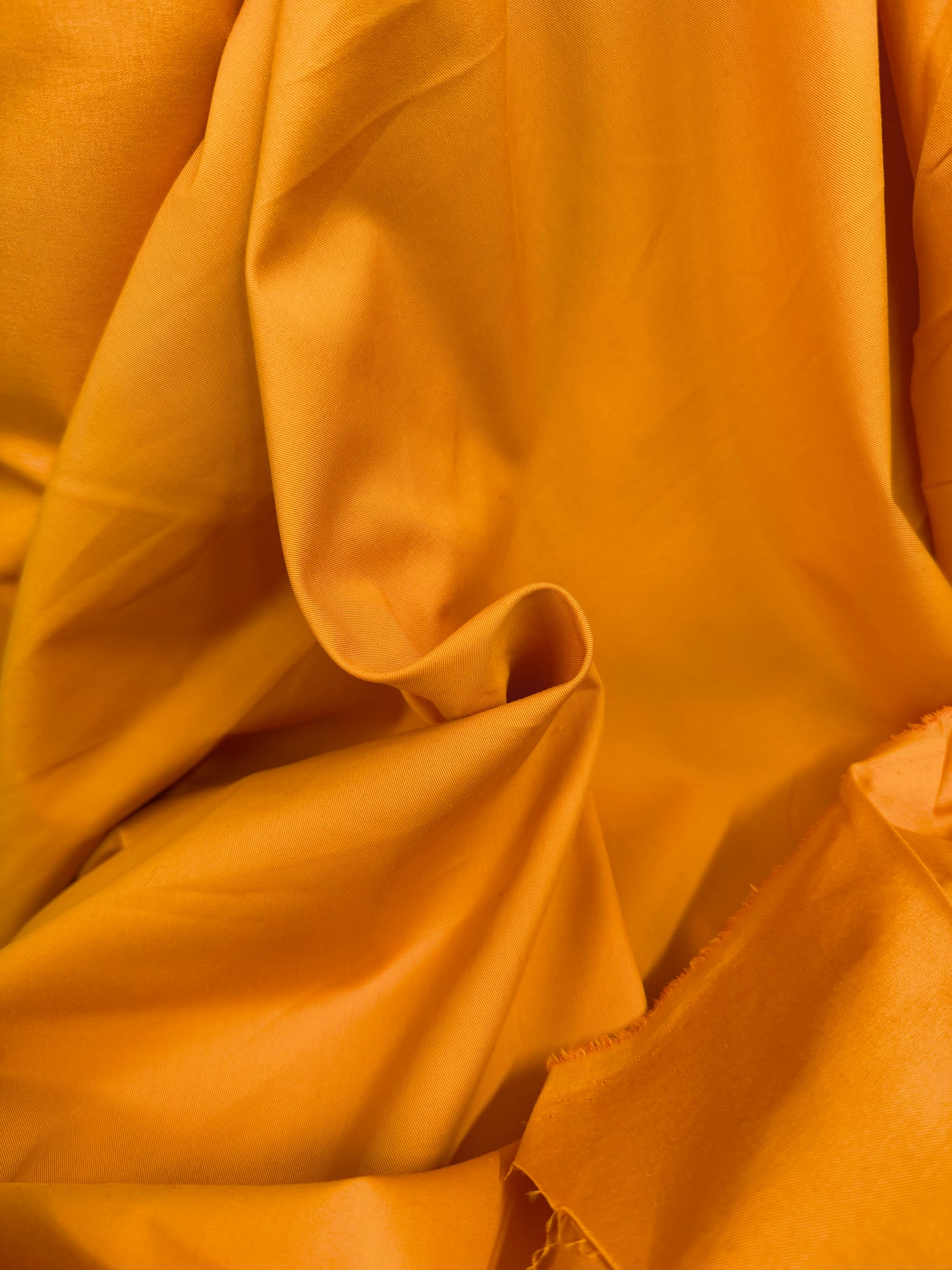 Poly Cotton Shirting - Tangerine Orange