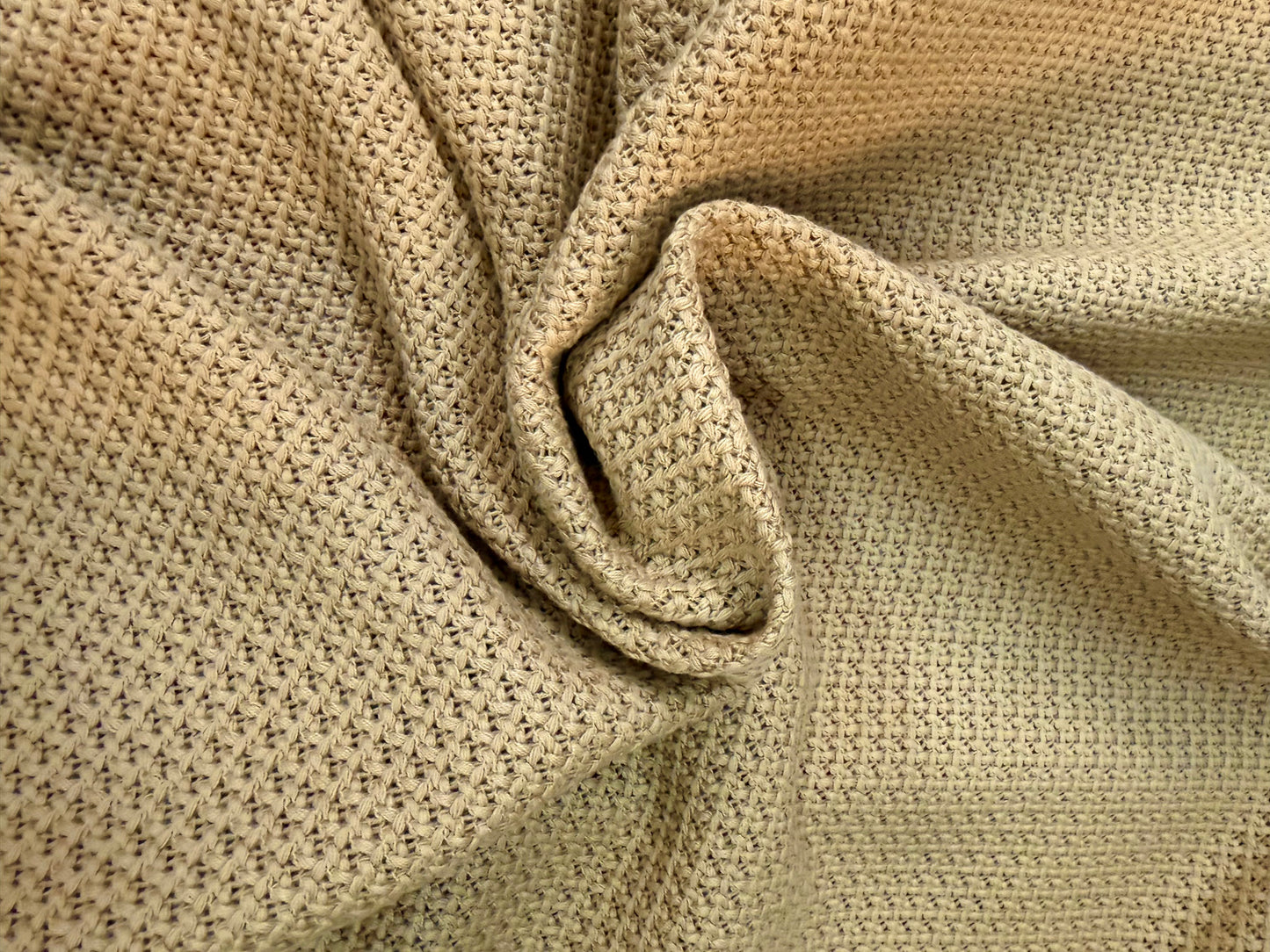 Open Knit Cotton - Khaki Brown